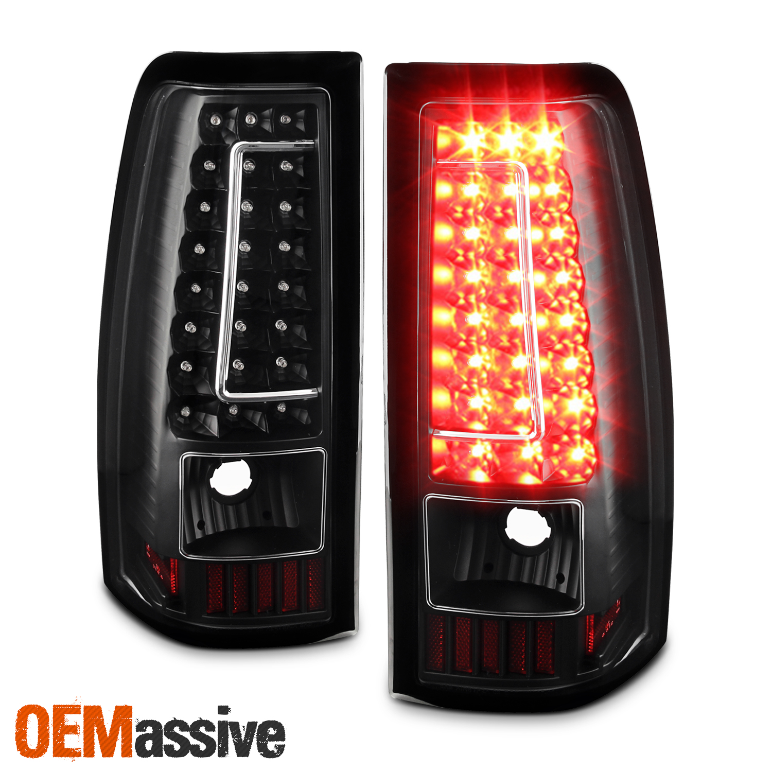 Fit 20032006 Chevy Silverado GMC Sierra 1500 2500 3500 LED Black Tail Lights 840960184248 eBay